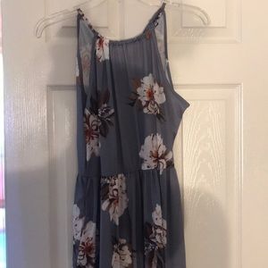 Floral Halter Neck Dress